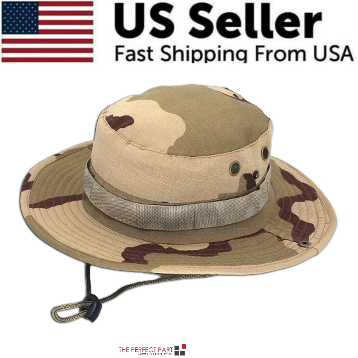 Wide Brim Sun Hat UV Protection Bucket Cap For Hiking Camping Fishing Safari Men - Anti Spier 